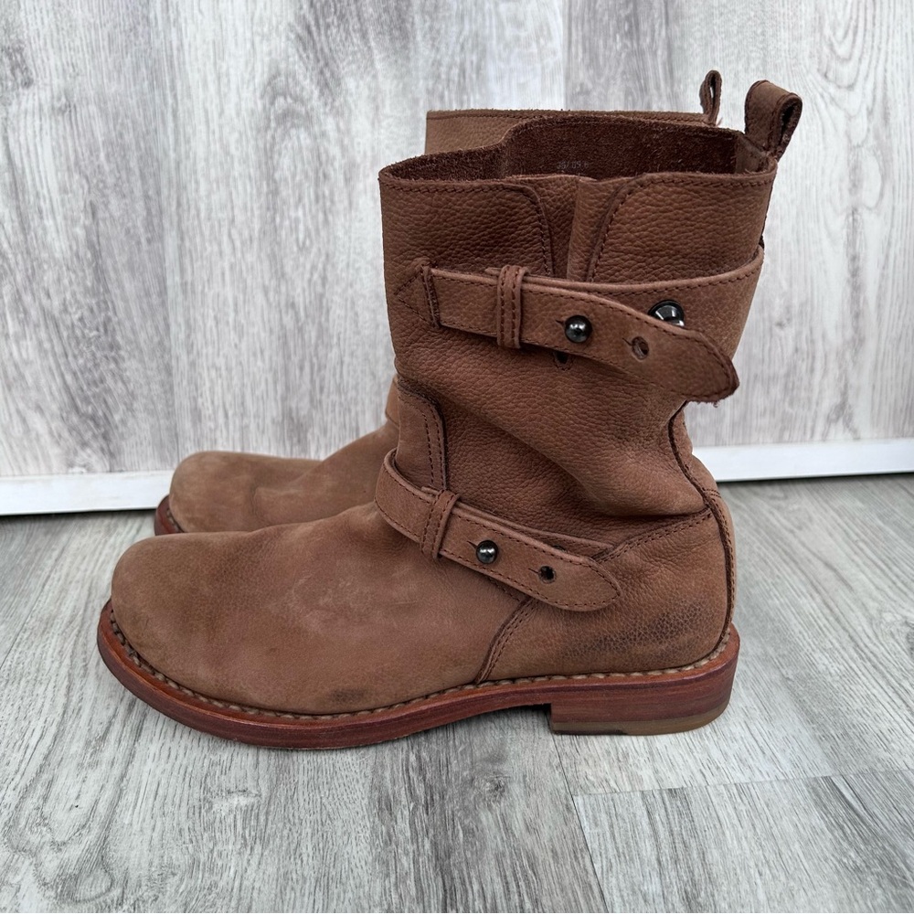 Rag And Bone Leather Moto Motorcycle Boots Womens 6 Goodyear  Minimalist Biker